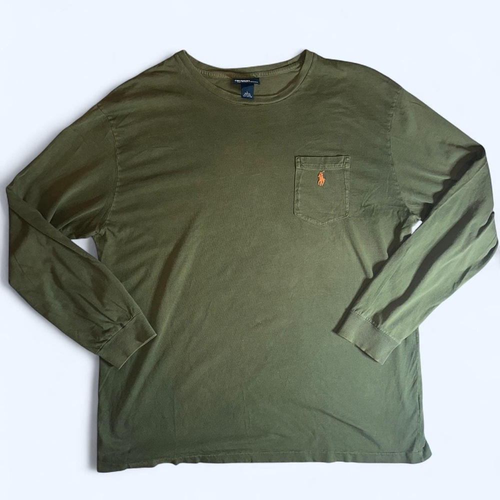 Ralph Lauren Army Green Long Sleeve Tee